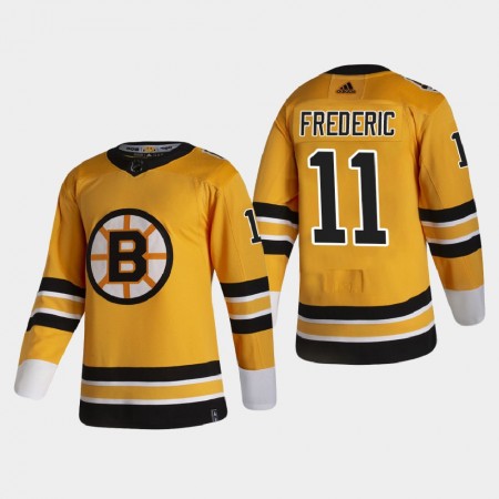 Herren Eishockey Boston Bruins Trikot Trent Frederic 11 2020-21 Reverse Retro Authentic